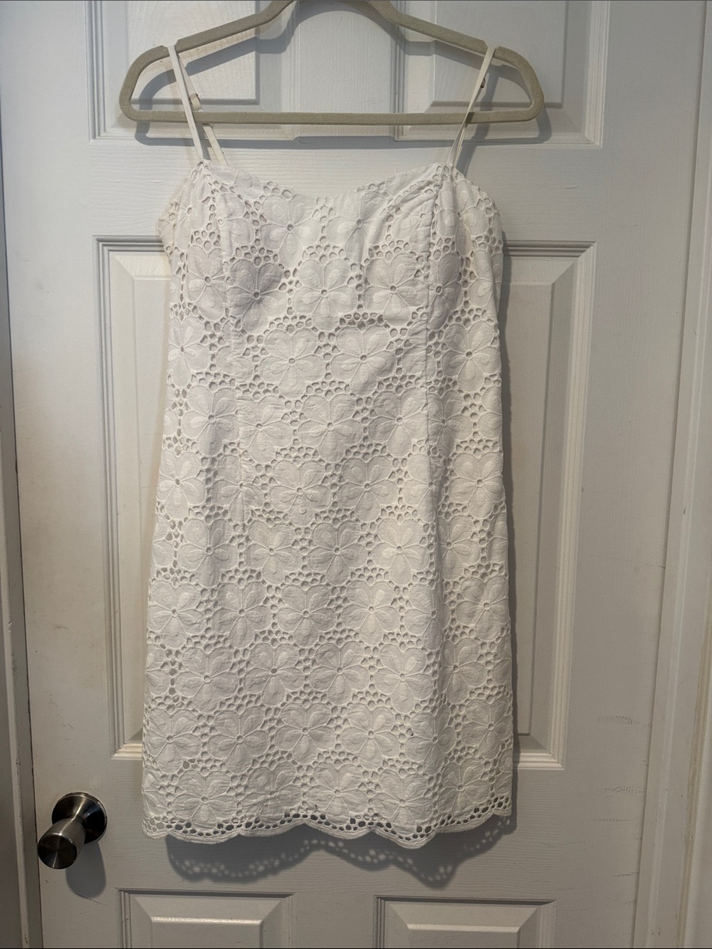 Lilly Pulitzer White Lace Spaghetti-Strap Mini Dress